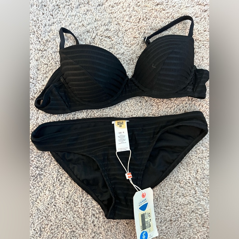 Billabong Black Swimsuit Girls Size 8 Women’s XS